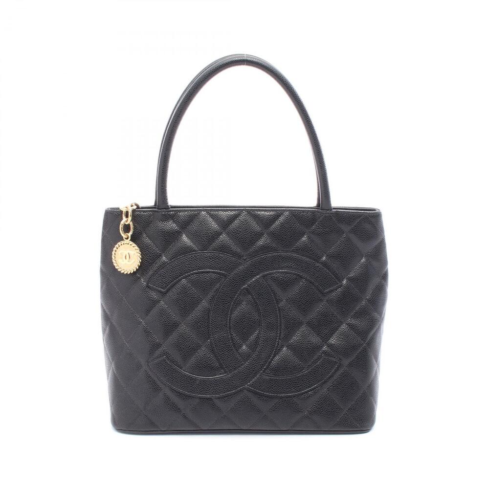 Chanel Reissue Tote Bag Caviar Leather Grained Calfskin Black